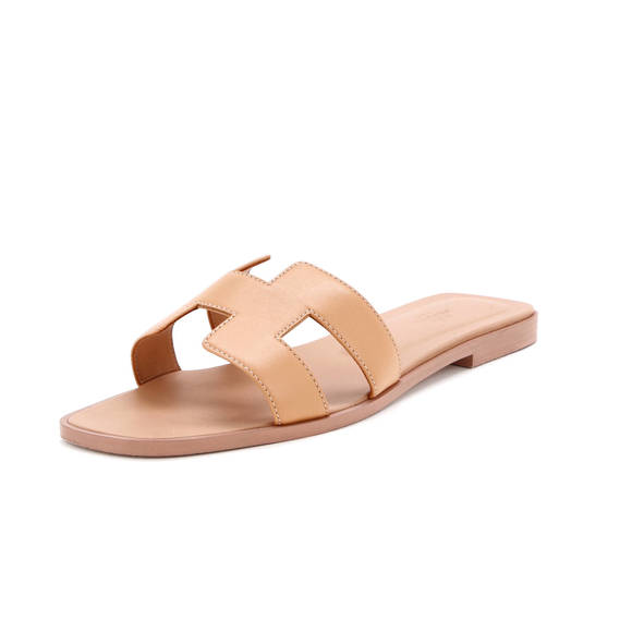 Hermes Women's Oran Sandals Leather - Picture 1 of 5